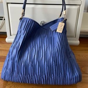 Purple Coach Tote Bag with 3 Compartments